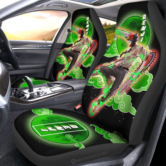 Denji Car Seat Covers Custom Chainsaw Man Anime Car Accessoriess - Gearcarcover - 2