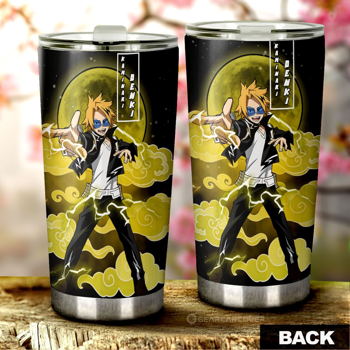 Denki Kaminari Tumbler Cup Custom Anime My Hero Academia Car Interior Accessories - Gearcarcover - 3
