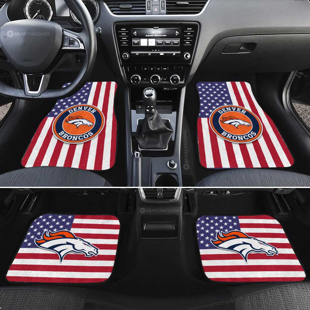 Denver Broncos Car Floor Mats Custom Car Decor Accessories - Gearcarcover - 2