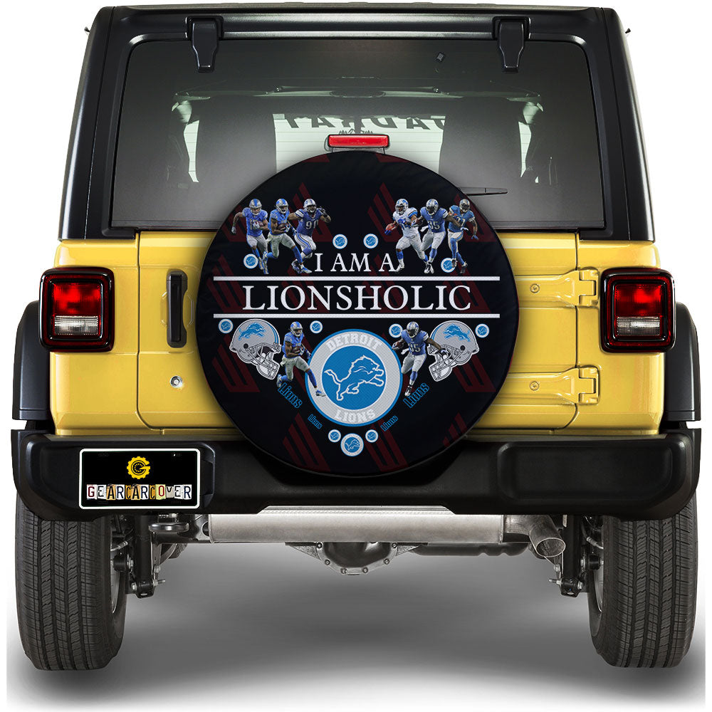 Detroit Lions Spare Tire Covers Custom For Holic Fans - Gearcarcover - 1