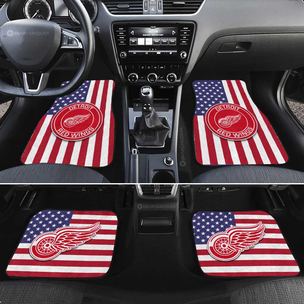 Detroit Red Wings Car Floor Mats Custom Car Decor Accessories - Gearcarcover - 2