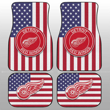 Detroit Red Wings Car Floor Mats Custom Car Decor Accessories - Gearcarcover - 1