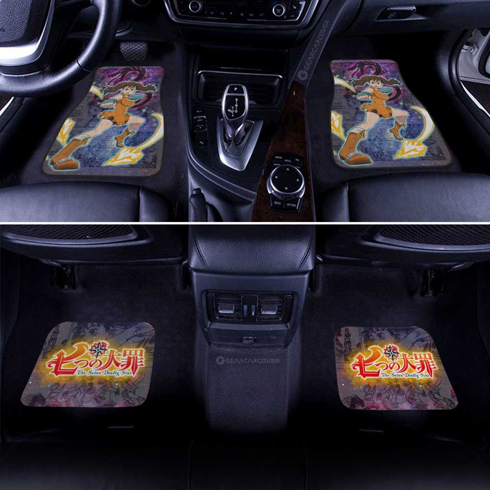 Diane Car Floor Mats Custom Seven Deadly Sins Anime Galaxy Manga Style - Gearcarcover - 3