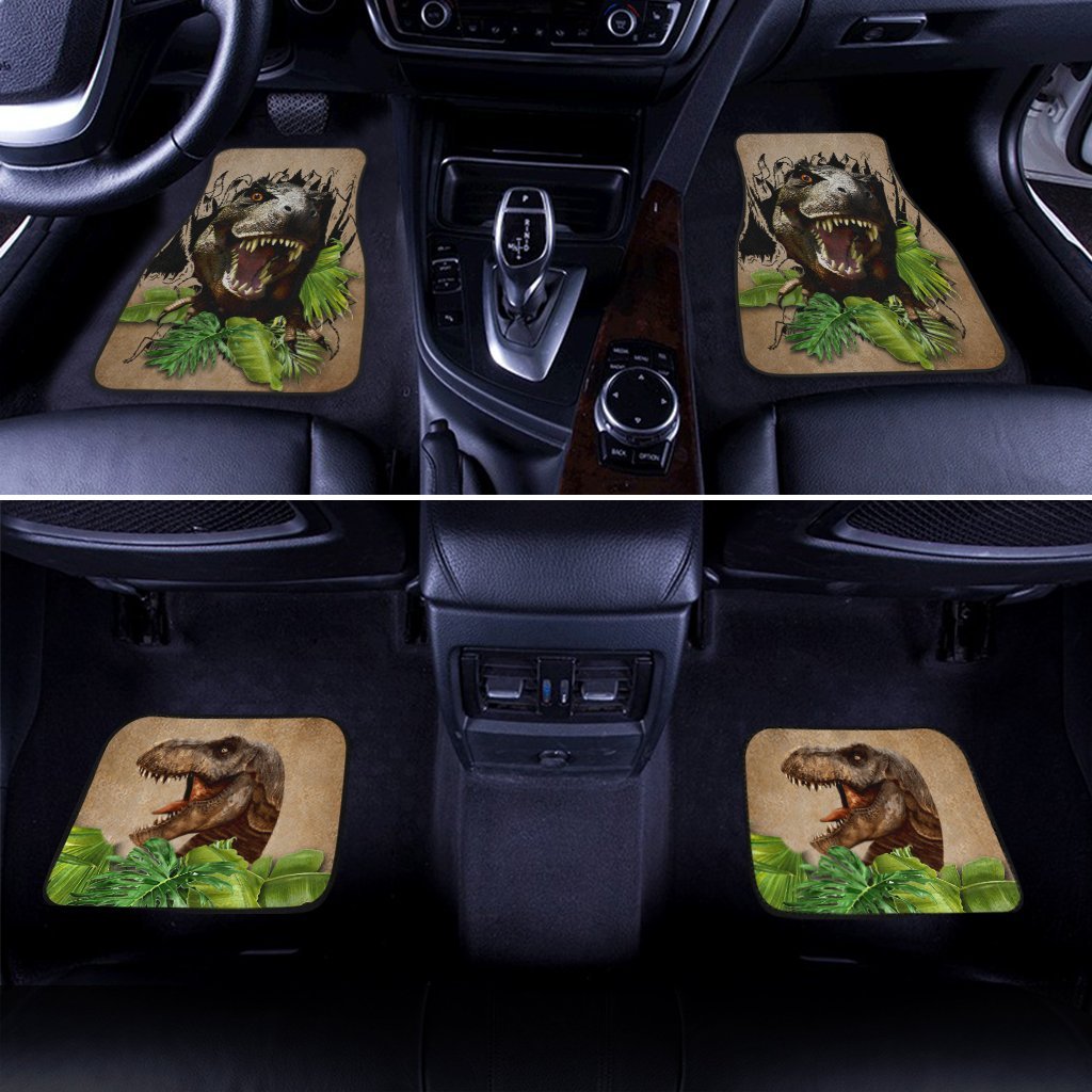 Dinosaur Car Floor Mats Custom Tropical Car Accessories - Gearcarcover - 2