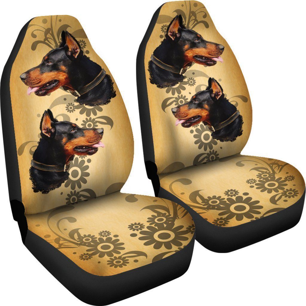 Doberman Car Seat Covers Custom Vintage Car Accessories For Dog Lovers - Gearcarcover - 4