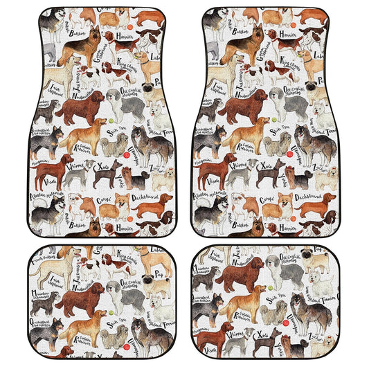 Dog Breeds Car Floor Mats Custom Dog Car Accessories - Gearcarcover - 1
