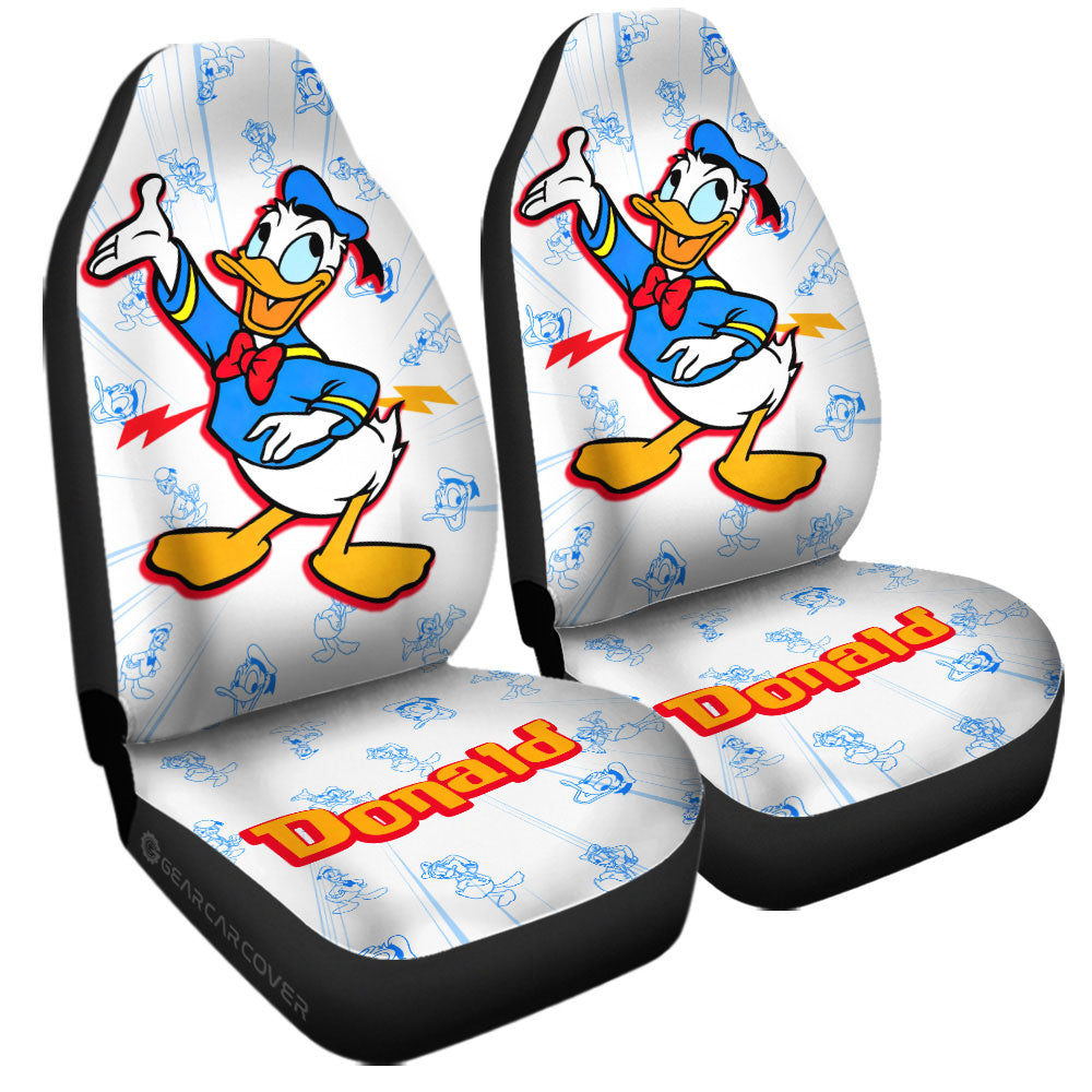 Donald Car Seat Covers Custom Cartoon Car Accessories - Gearcarcover - 3