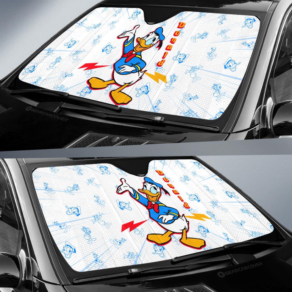 Donald Car Sunshade Custom Cartoon Car Accessories - Gearcarcover - 2