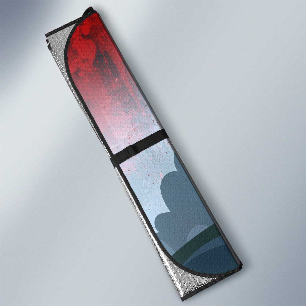 Dracula Car Sunshade Custom Halloween Characters Car Interior Accessories - Gearcarcover - 2