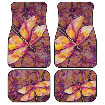 Dragonfly Car Floor Mats Custom Beautiful Car Accessories Gift Idea - Gearcarcover - 1