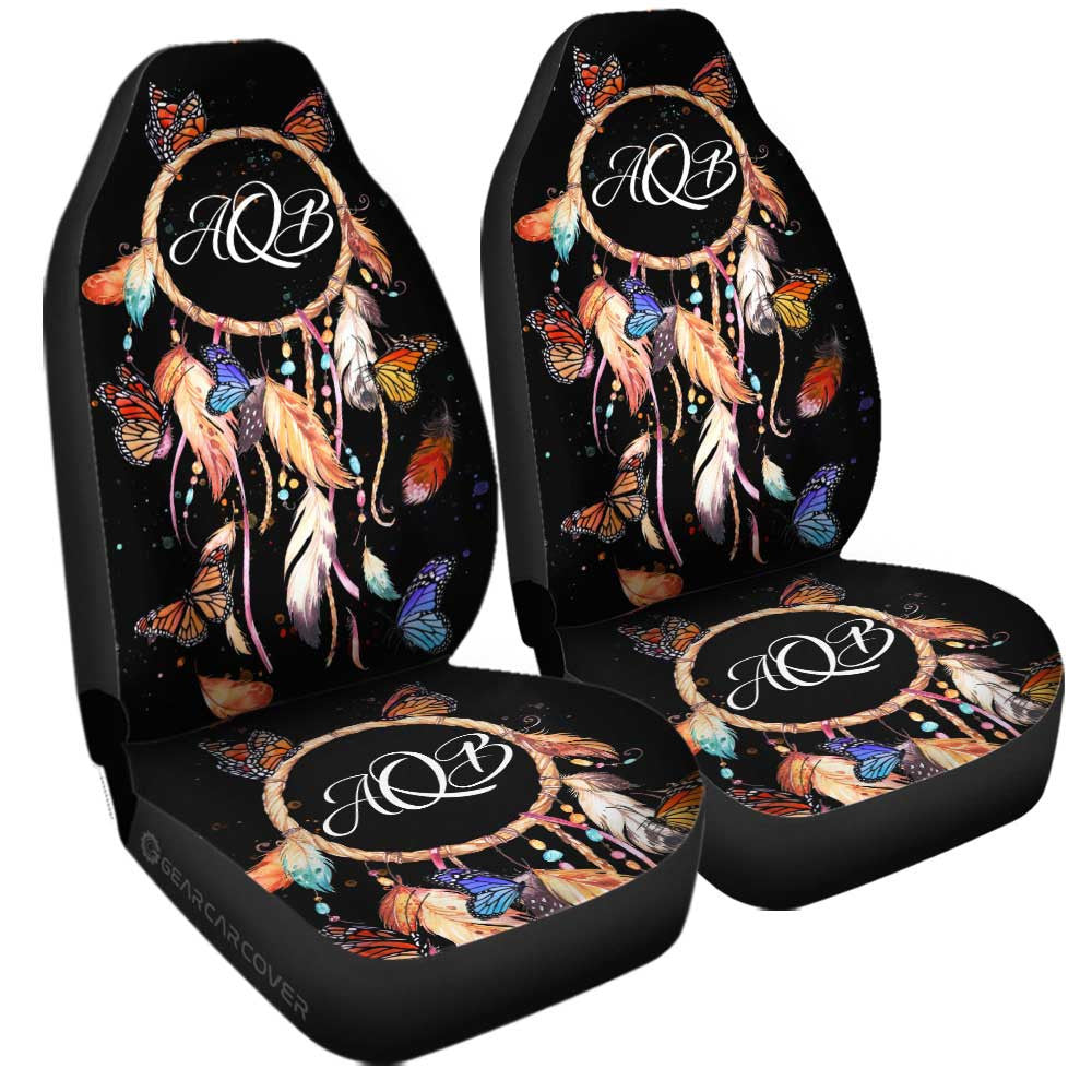 Dreamcatcher Car Seat Covers Custom Personalized Name Car Accessories - Gearcarcover - 1