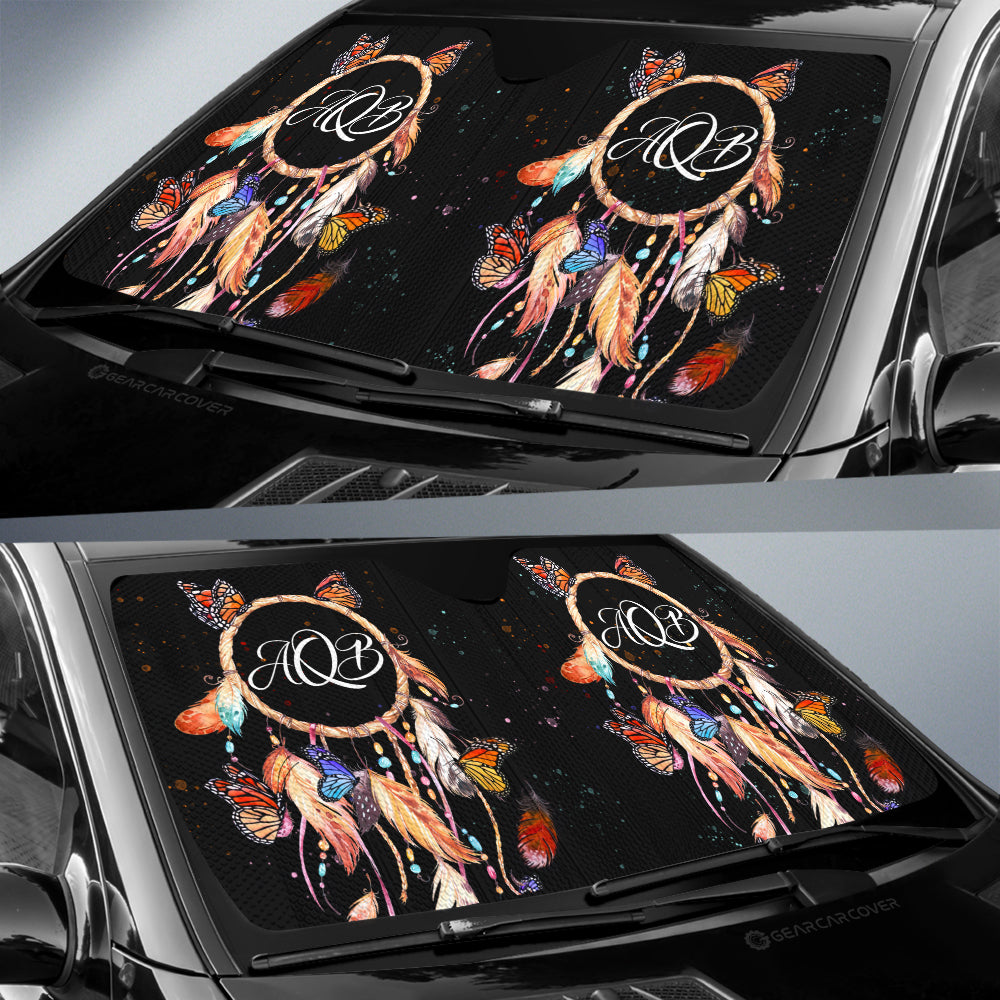 Dreamcatcher Car Sunshade Custom Personalized Name Car Interior Accessories - Gearcarcover - 3