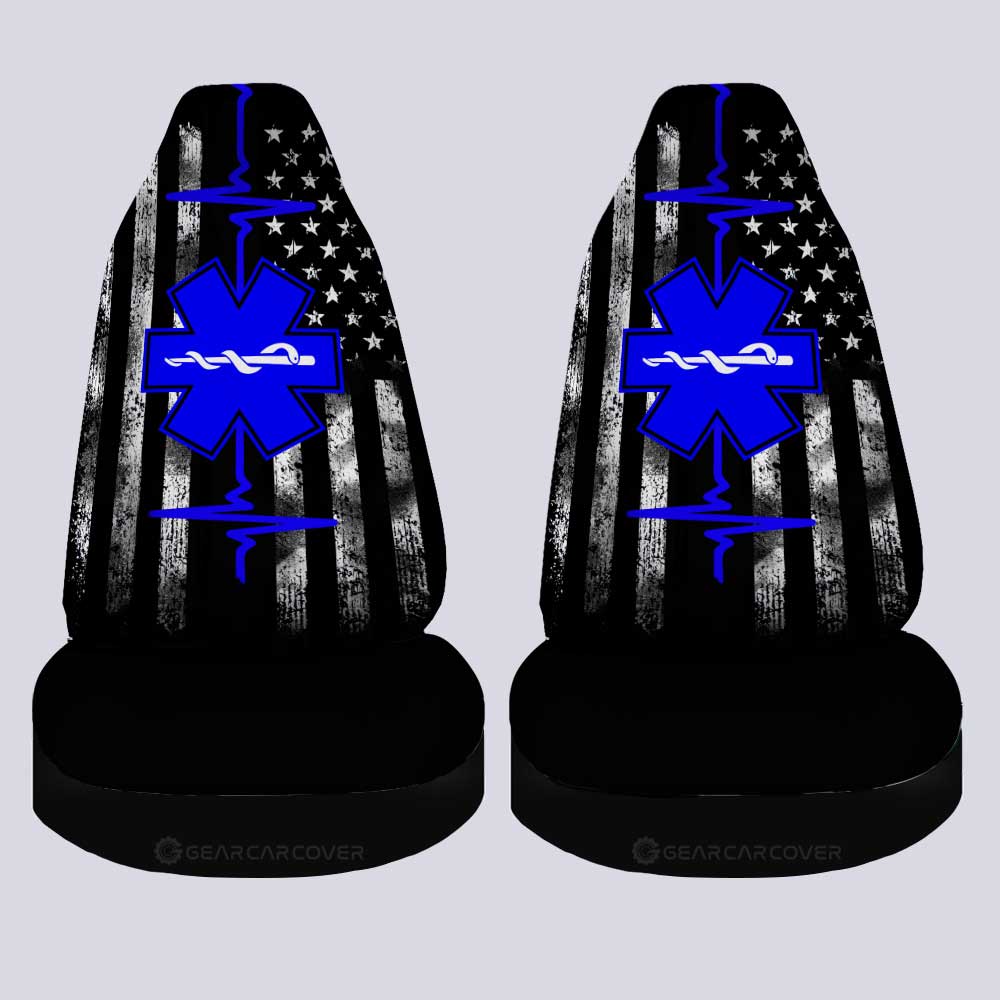 EMT Car Seat Covers Custom Personalized Name Car Accessories - Gearcarcover - 4