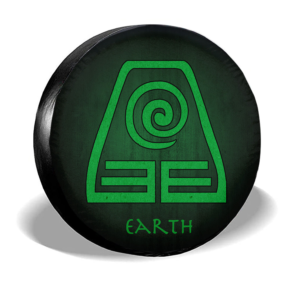 Earth Spare Tire Cover Custom Avatar The Last Airbender Anime - Gearcarcover - 2