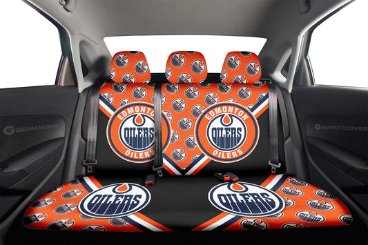 Edmonton Oilers Car Back Seat Cover Custom Car Accessories For Fans - Gearcarcover - 2