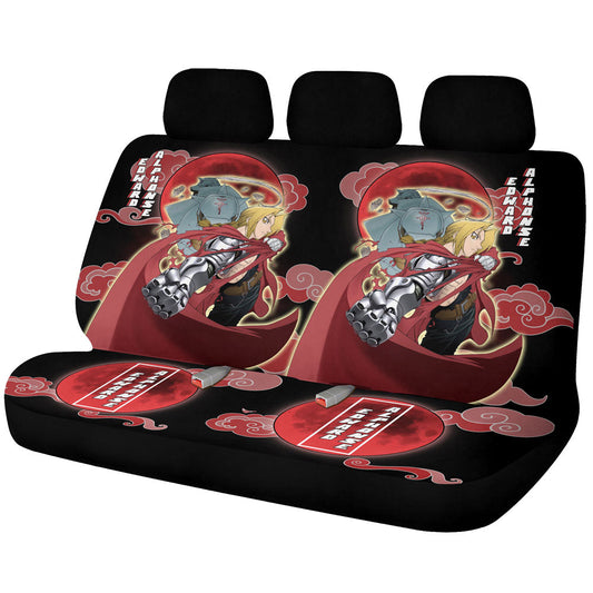 Edward And Alphonse Car Back Seat Covers Custom Fullmetal Alchemist Anime Car Accessories - Gearcarcover - 1