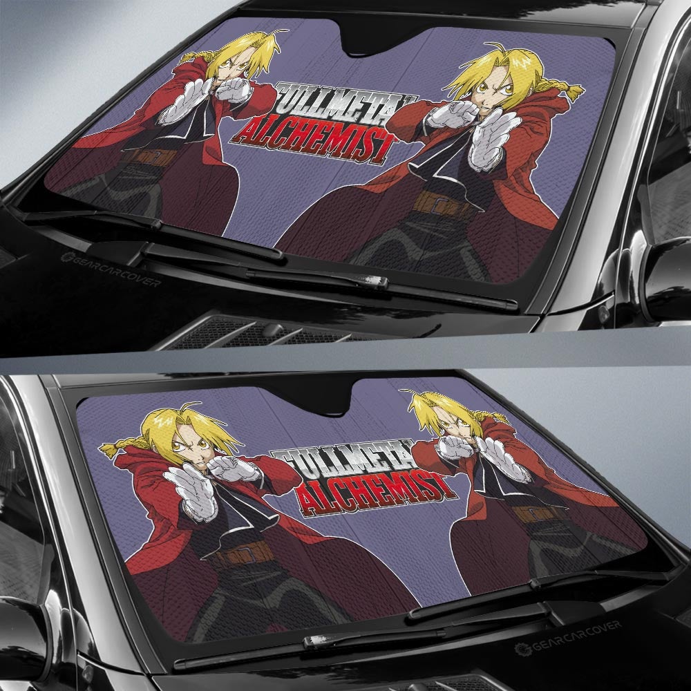 Edward Elric Car Sunshade Custom Main Hero Fullmetal Alchemist Anime Car Accessories - Gearcarcover - 2