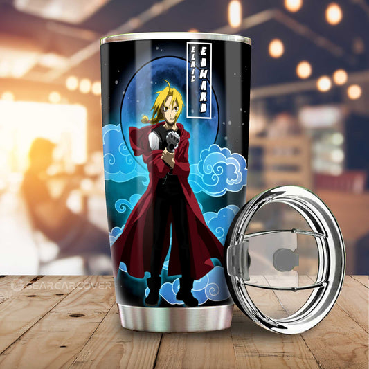 Edward Elric Tumbler Cup Custom Fullmetal Alchemist Anime Car Interior Accessories - Gearcarcover - 1