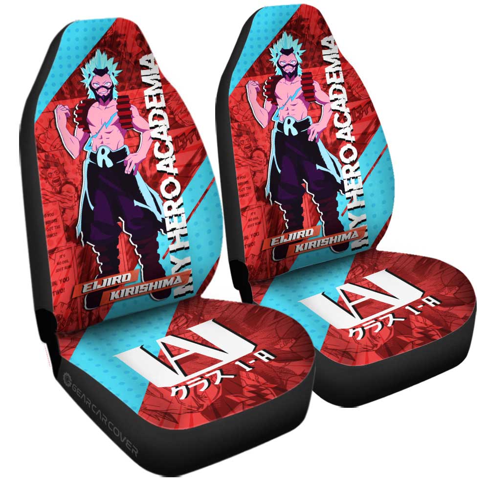 Eijiro Kirishima Car Seat Covers Custom My Hero Academia Car Interior Accessories - Gearcarcover - 3