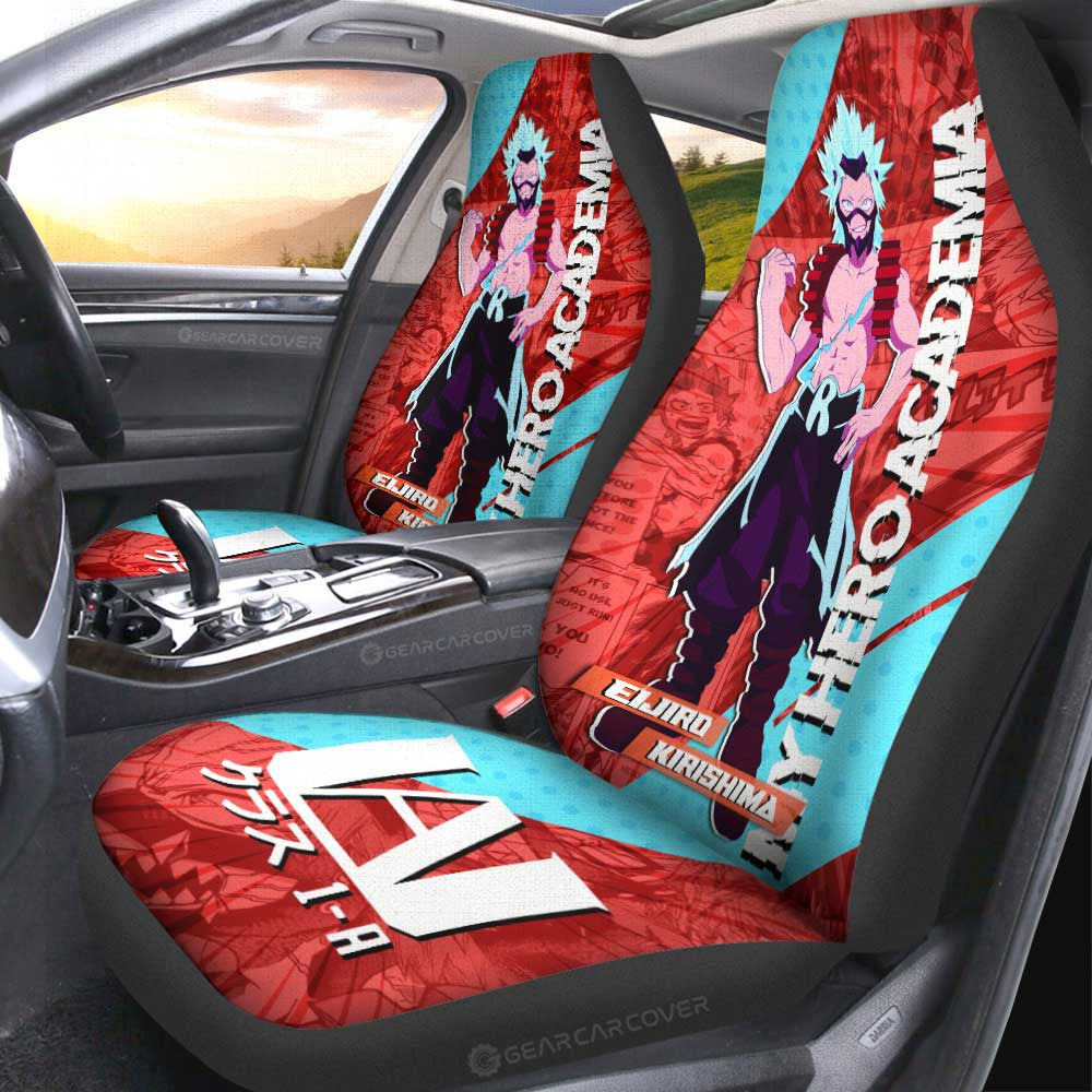 Eijiro Kirishima Car Seat Covers Custom My Hero Academia Car Interior Accessories - Gearcarcover - 1