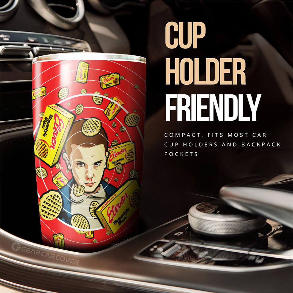 Eleven Tumbler Cup Custom Stranger Things Car Interior Accessories - Gearcarcover - 3
