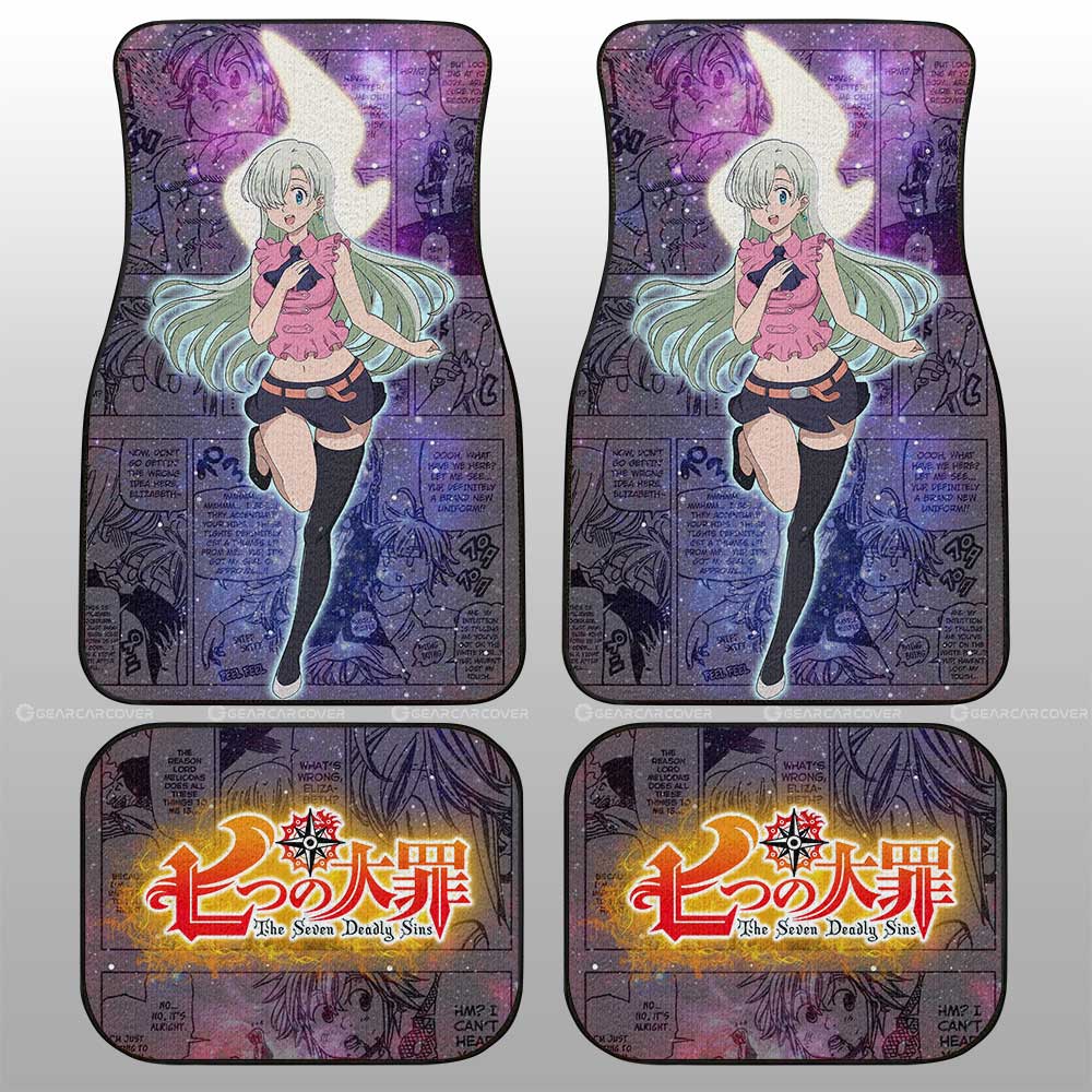 Elizabeth Liones Car Floor Mats Custom Seven Deadly Sins Anime Galaxy Manga Style - Gearcarcover - 2