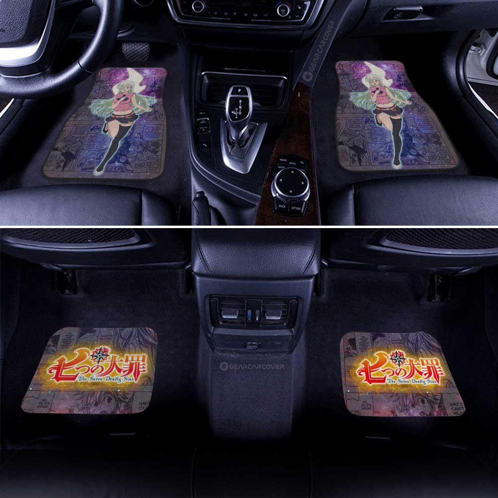 Elizabeth Liones Car Floor Mats Custom Seven Deadly Sins Anime Galaxy Manga Style - Gearcarcover - 3