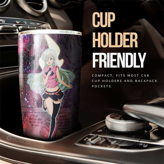 Elizabeth Liones Tumbler Cup Custom Seven Deadly Sins Anime Manga Galaxy Style - Gearcarcover - 2