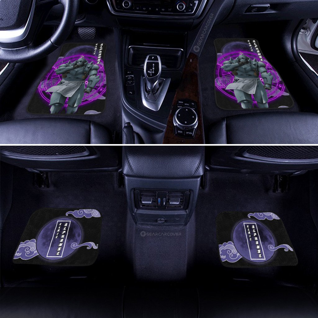 Elric Alphonse Car Floor Mats Custom Anime Fullmetal Alchemist Car Interior Accessories - Gearcarcover - 3