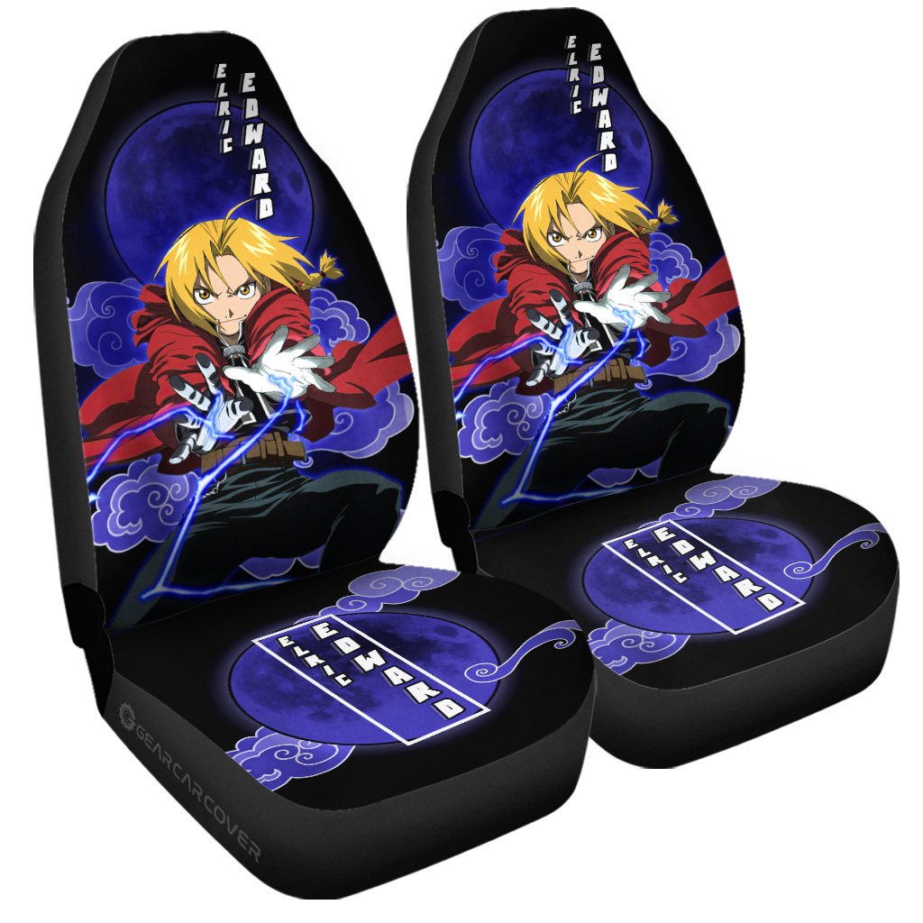 Elric Edward Car Seat Covers Custom Anime Fullmetal Alchemist Car Interior Accessories - Gearcarcover - 3