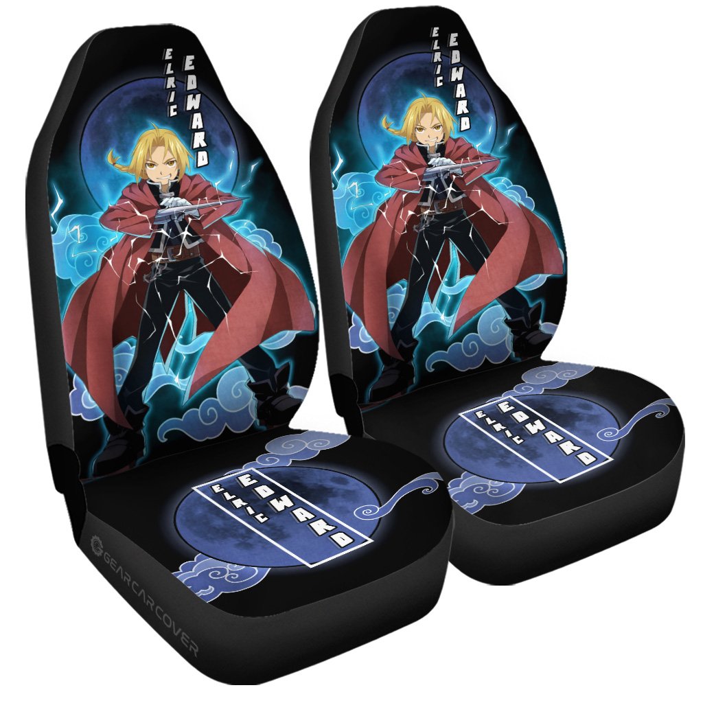 Elric Edward Car Seat Covers Custom Fullmetal Alchemist Anime Car Interior Accessories - Gearcarcover - 3