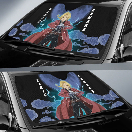 Elric Edward Car Sunshade Custom Fullmetal Alchemist Anime Car Accessories - Gearcarcover - 2
