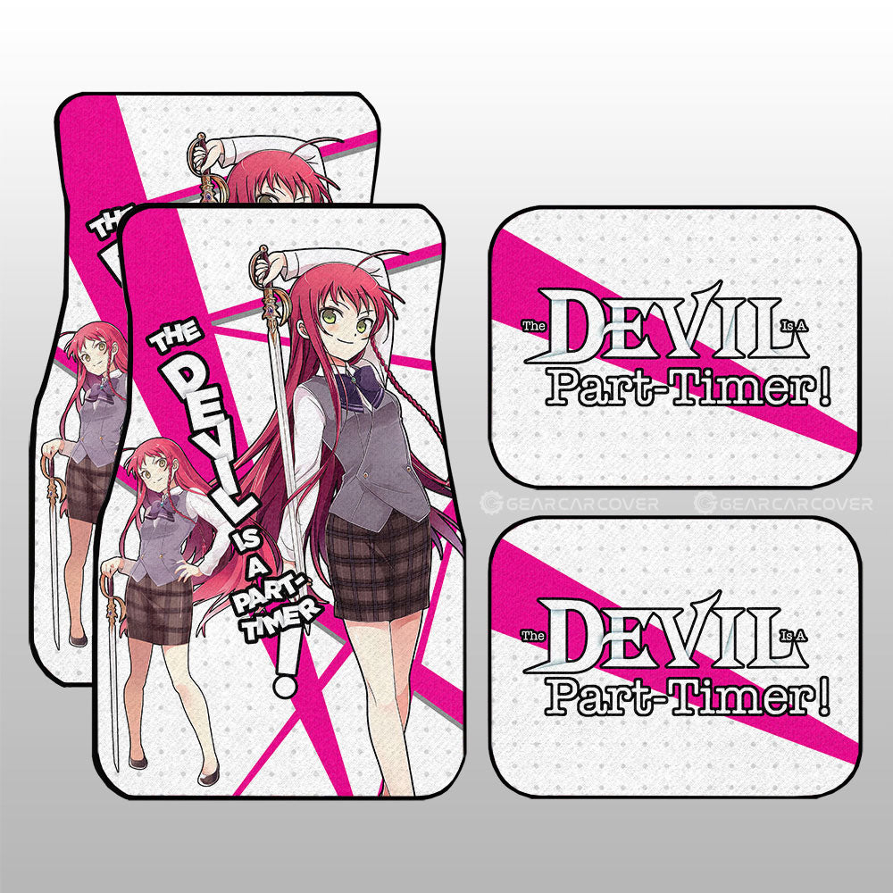 Emi Yusa Car Floor Mats Custom The Devil Is a Part Timer Anime Car Accessories - Gearcarcover - 3