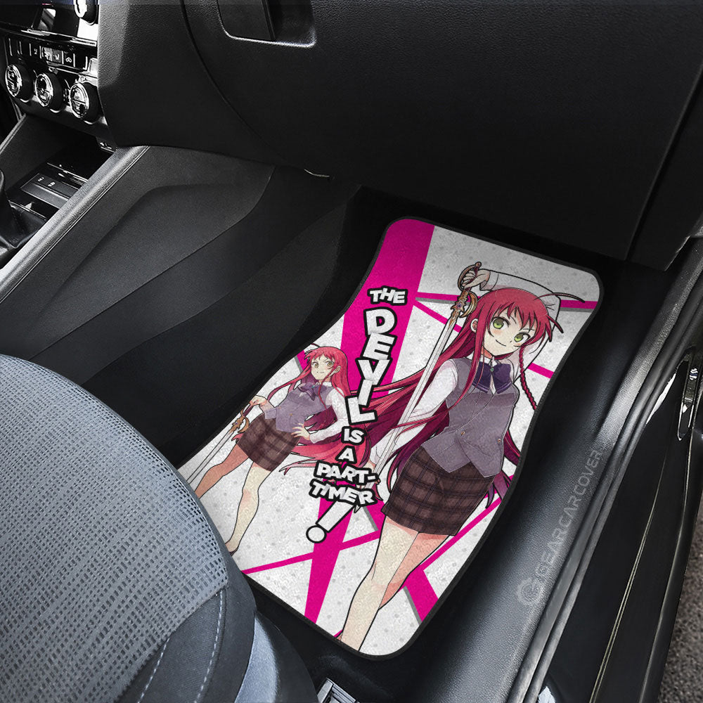 Emi Yusa Car Floor Mats Custom The Devil Is a Part Timer Anime Car Accessories - Gearcarcover - 4