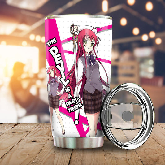 Emi Yusa Tumbler Cup Custom The Devil Is a Part-Timer! Anime Car Accessories - Gearcarcover - 1