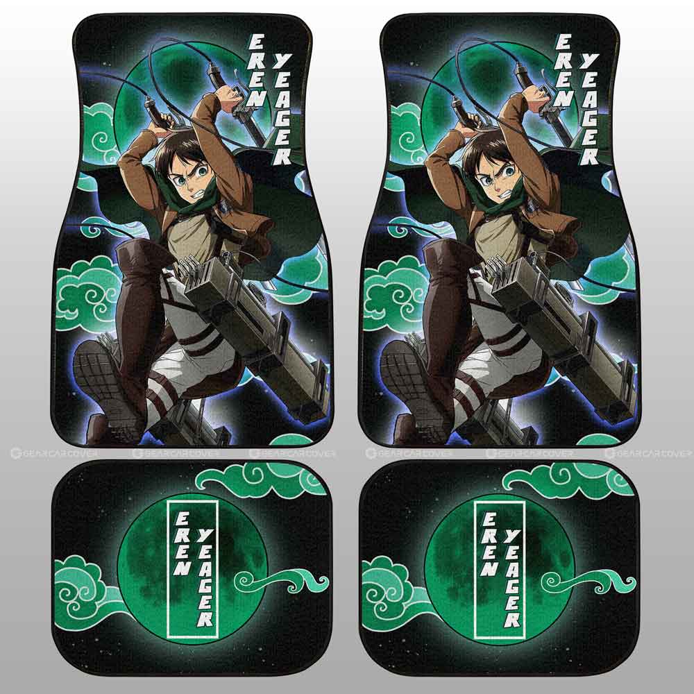Eren Yeager Car Floor Mats Custom Attack On Titan Anime - Gearcarcover - 2
