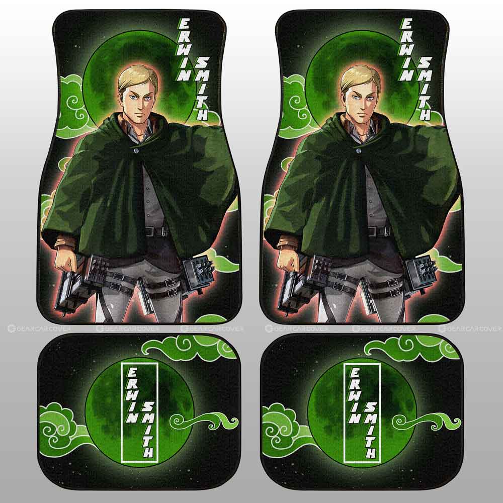 Erwin Smith Car Floor Mats Custom Attack On Titan Anime - Gearcarcover - 2