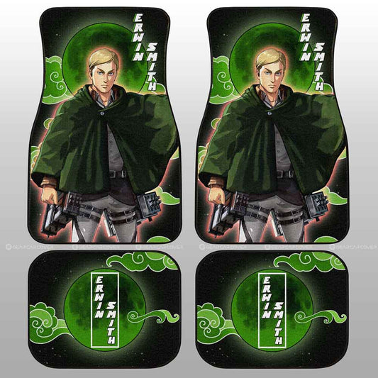 Erwin Smith Car Floor Mats Custom Attack On Titan Anime - Gearcarcover - 2
