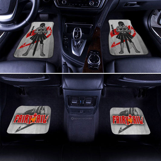 Erza Scarlet Car Floor Mats Custom Fairy Tail Anime Car Interior Accessories - Gearcarcover - 2