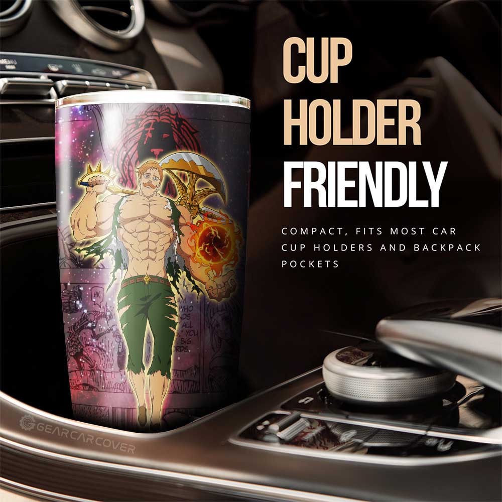 Escanor Tumbler Cup Custom Seven Deadly Sins Anime Manga Galaxy Style - Gearcarcover - 2