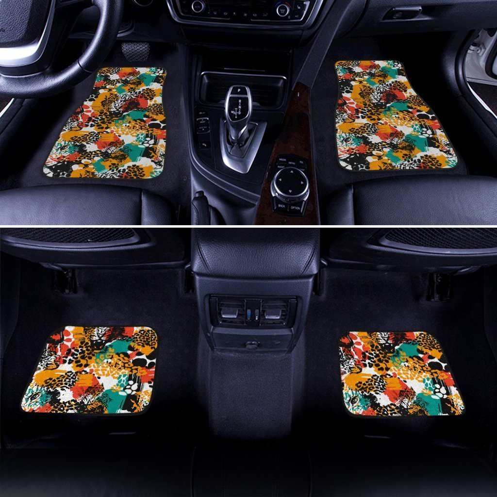 Exotic Leopard Car Floor Mats Custom Animal Skin Print Car Accessories - Gearcarcover - 3