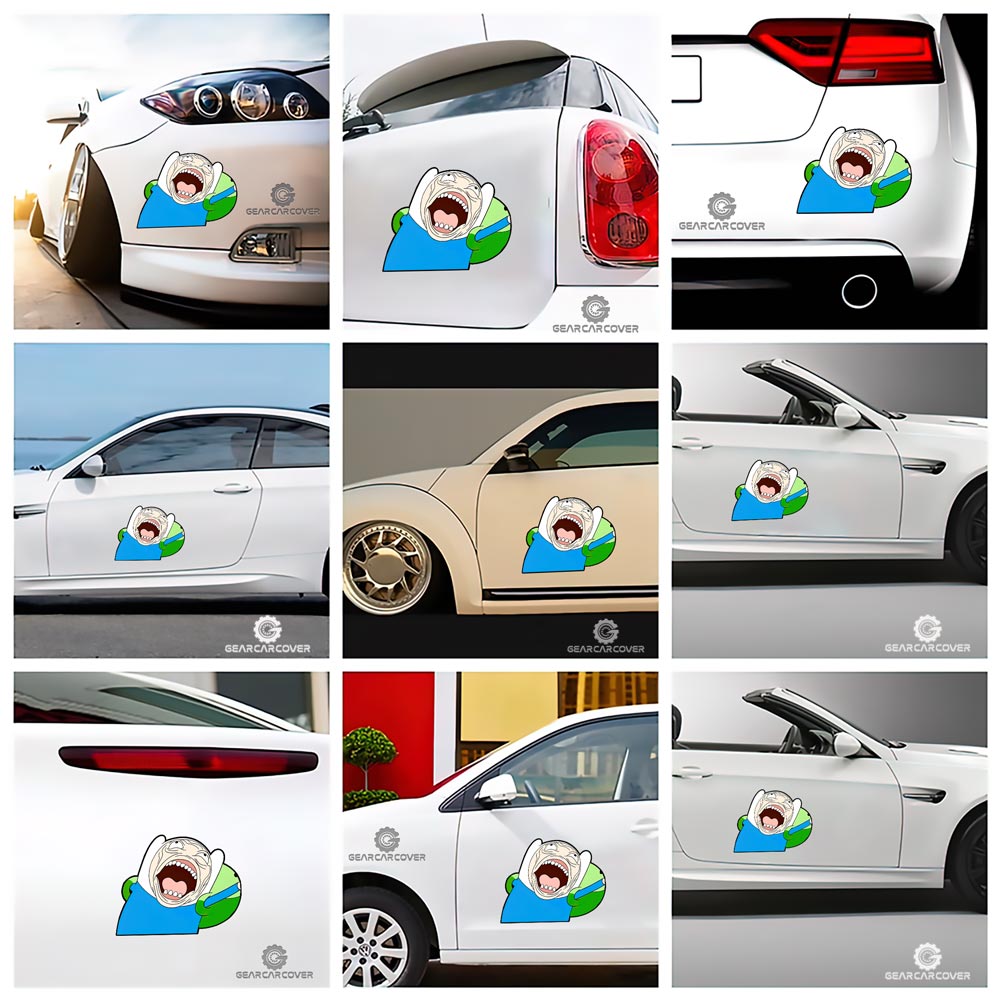 Finn The Human Car Sticker Custom Adventure Time - Gearcarcover - 2
