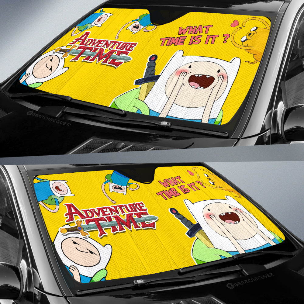 Finn the Human Adventure Time Car Sunshade Custom Cartoon Car Accessories - Gearcarcover - 2