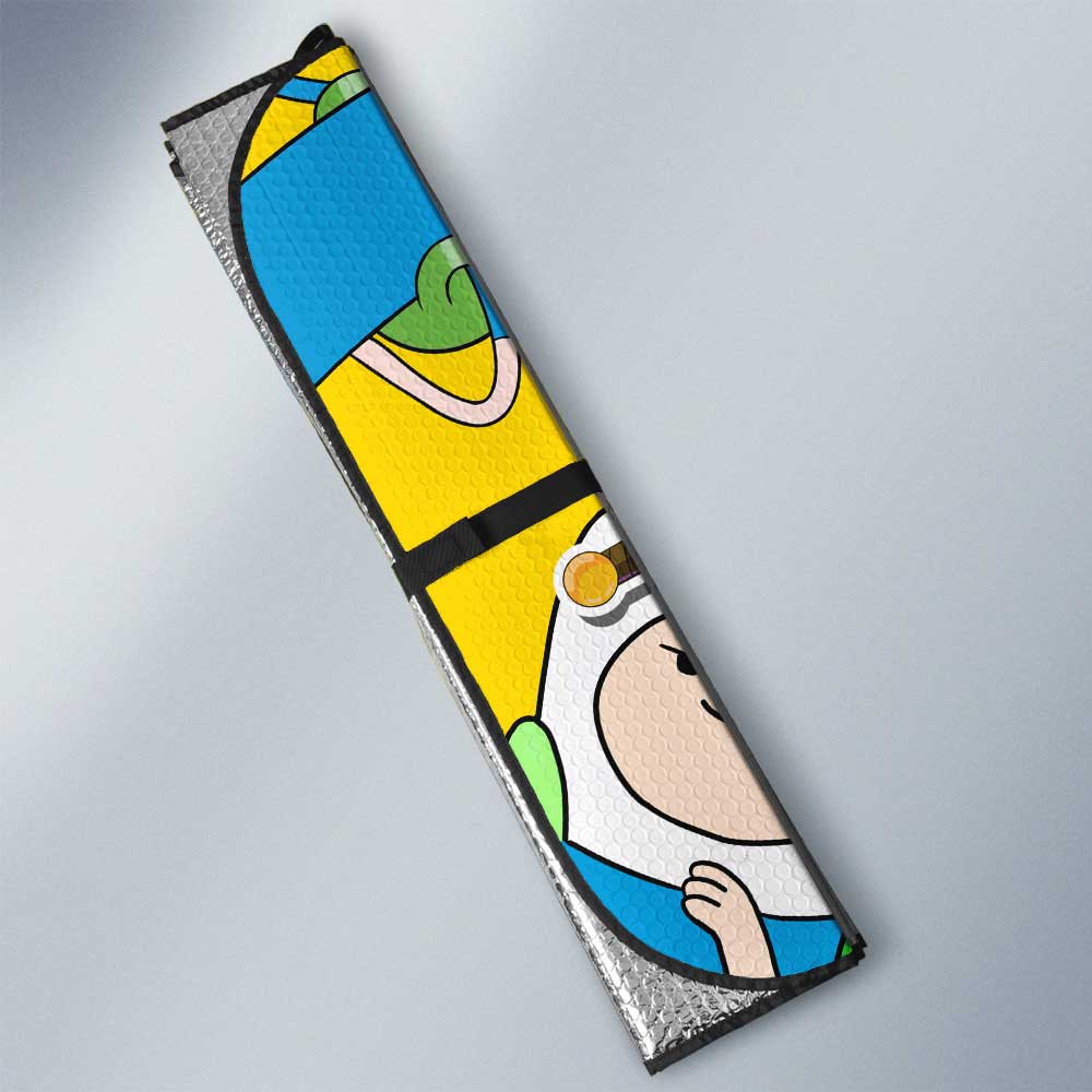 Finn the Human Adventure Time Car Sunshade Custom Cartoon Car Accessories - Gearcarcover - 3