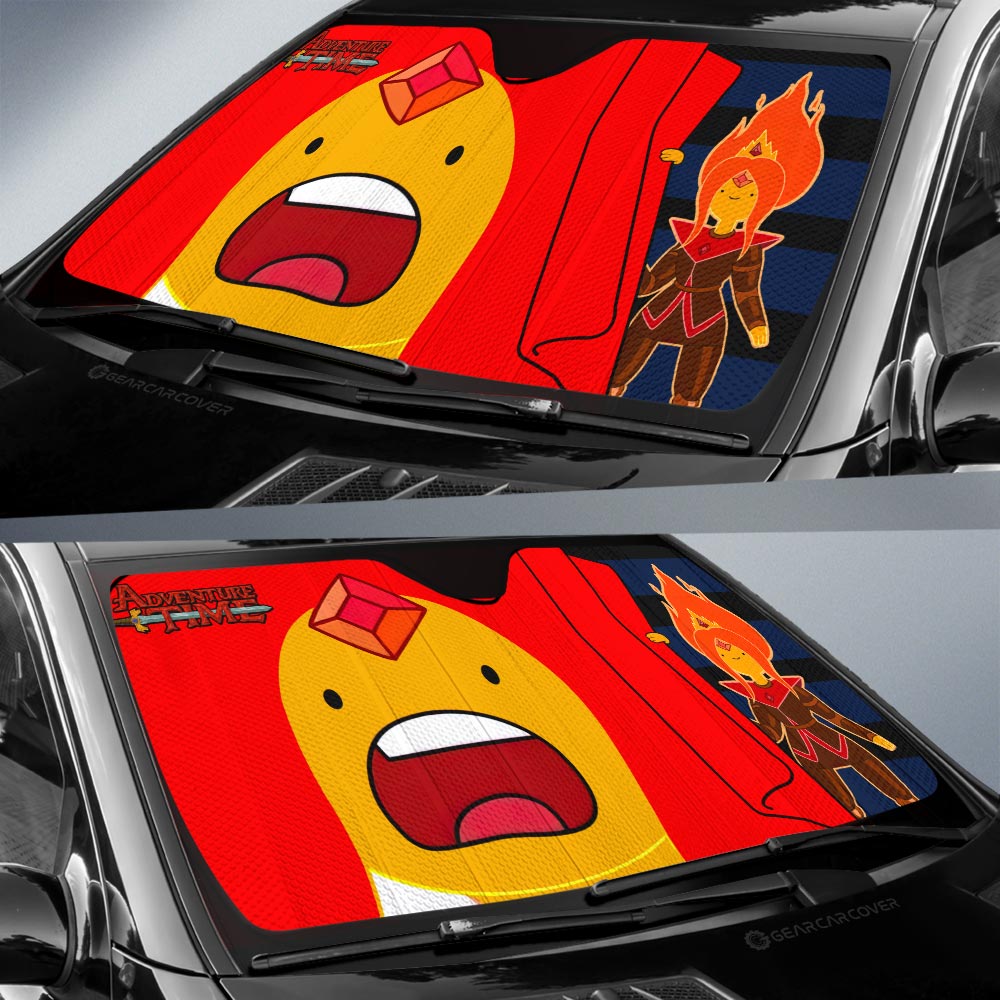 Fire Brincess Car Sunshade Custom Adventure Time Car Accessories - Gearcarcover - 2