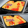 Fire Princess Adventure Time Car Sunshade Custom Cartoon Car Accessories - Gearcarcover - 2