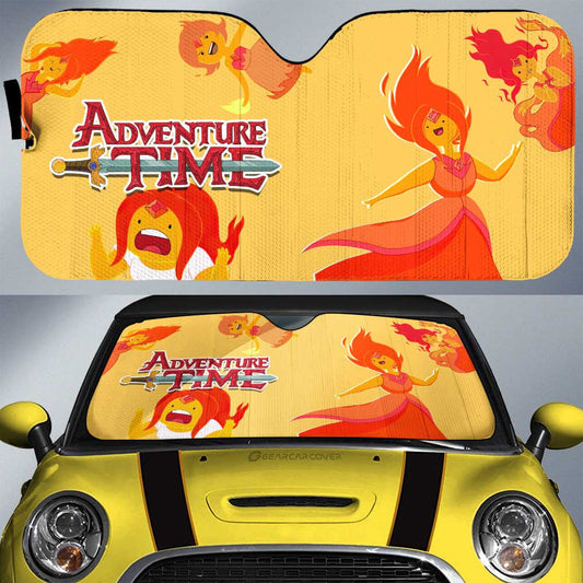 Fire Princess Adventure Time Car Sunshade Custom Cartoon Car Accessories - Gearcarcover - 1