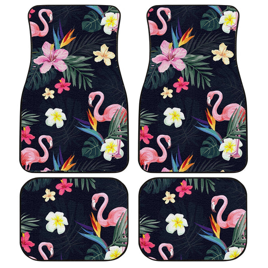 Flamingo Car Floor Mats Custom Tropical Flamingo Beautiful Car Accessories - Gearcarcover - 1