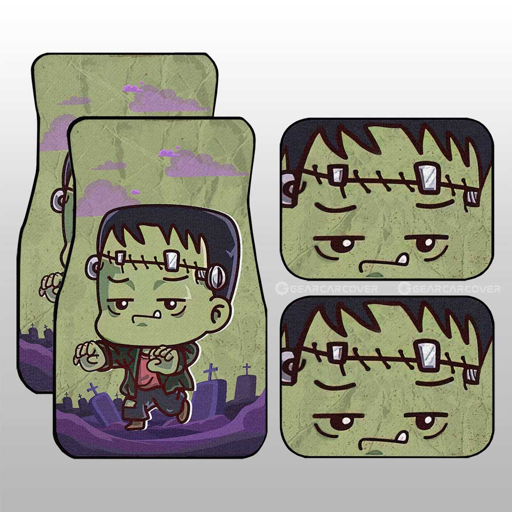 Frankenstein Car Floor Mats Custom Halloween Characters Car Accessories - Gearcarcover - 3