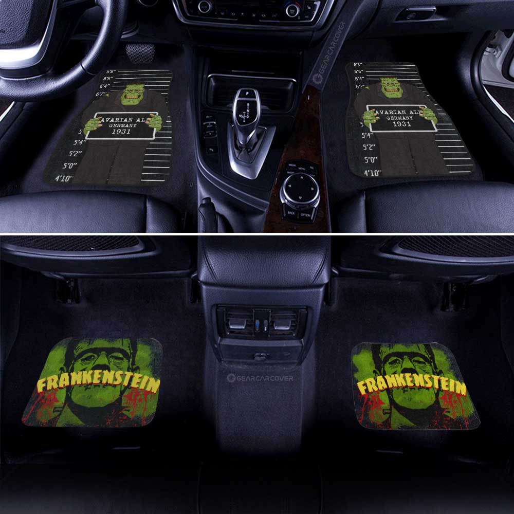 Frankenstein Car Floor Mats Custom Horror Characters Car Accessories - Gearcarcover - 2